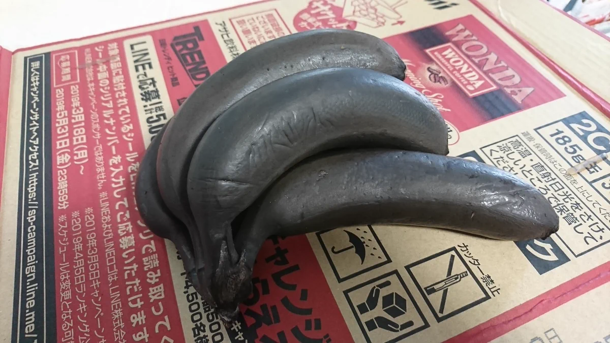 車にバナナを置き忘れたので取りに行ったら…なんだこの物体ww