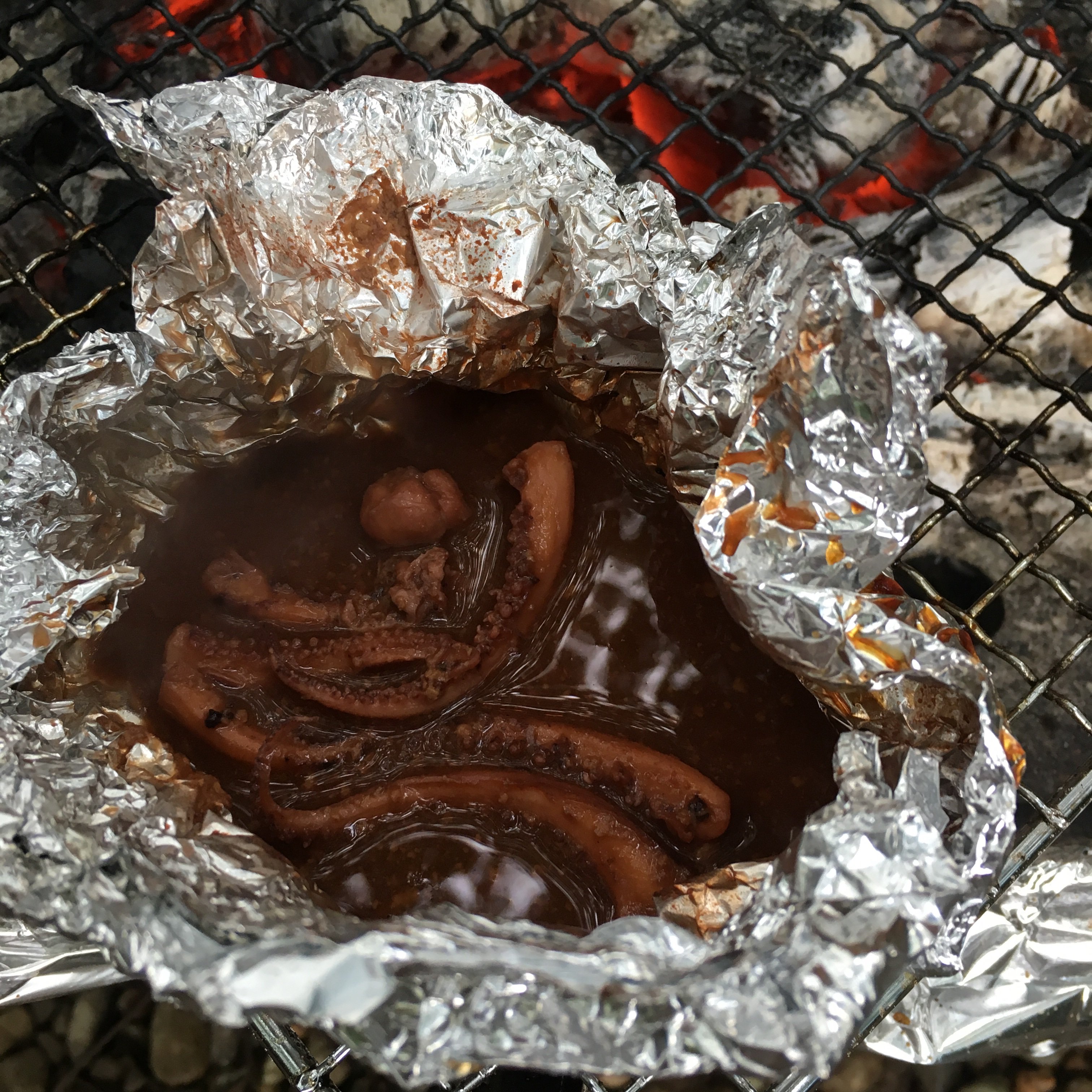 ヨシムラヨシユキ キャンプ中のbbq さすがに肉も飽きてきたのでサンマ焼いたり鮎焼いたりイカ焼いたり 鮎とイカ焼き は写真撮る前に子供達に食べられた ゲソと肝はホイル焼きに これが頭クラクラするくらい美味かった 酒持ってこーい T Co