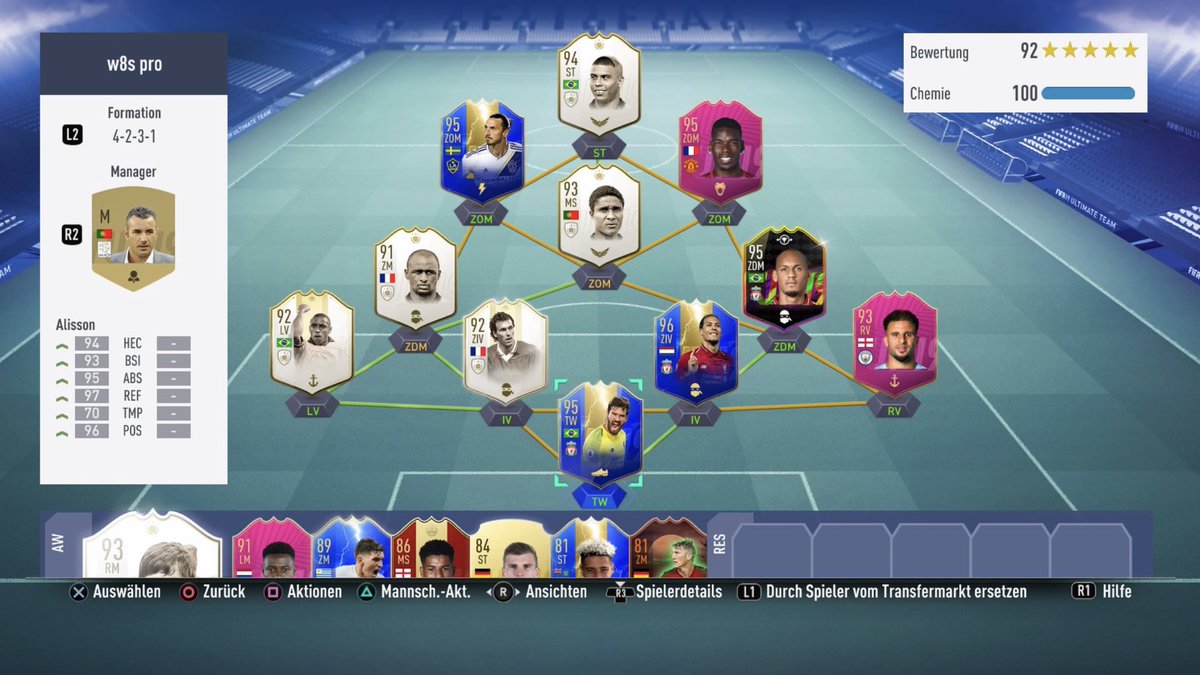 #SheeshTeam Hey yaya, ich habe noch 200k. Alles ist untrade ausser alisson und Ibra. Ich danke schon im voraus für die verbesserung. Grüsse aus der schönen Schwiiiiizzz🇨🇭 #PS4share