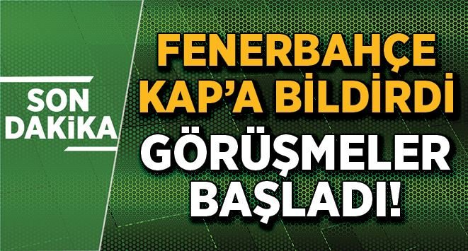 Fenerbahçe KAP'a bildirdi! Görüşmeler başladı bit.ly/2NvTqSr