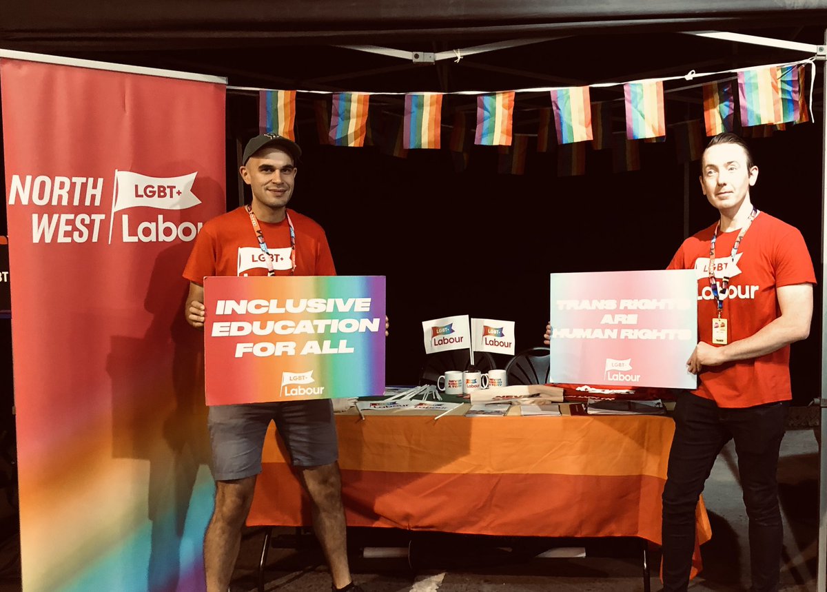 Part 3 of @LGBTLabourNW 🏳️‍🌈 🌹 at @ManchesterPride with @LeeGlover1975