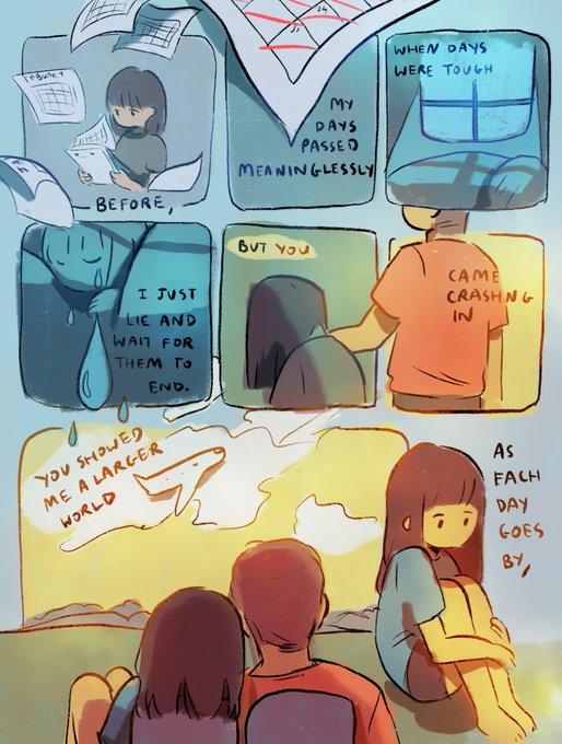 Its been just over a month but Ive found someone to share my life and love with! 

Feeling extremely blessed and had to draw a comic to express it ? 