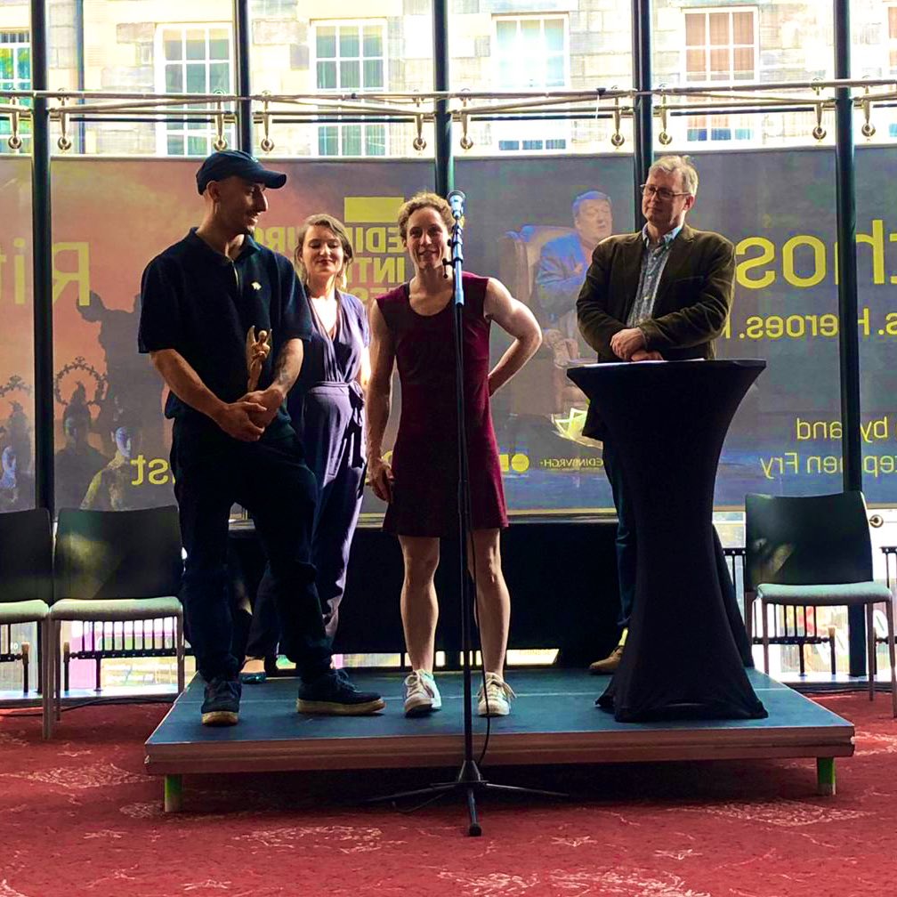 jacksons_lane's tweet photo. Another award. Bloody hell.
@nikkiandjd, you are absolute superstars. Huge congrats for winning your #HeraldAngel from @heraldscotland on top of their ⭐️⭐️⭐️⭐️⭐️ review for Knot 💅
Where are they possibly going to fit all these awards?? https://t.co/n6X859lZ7Y