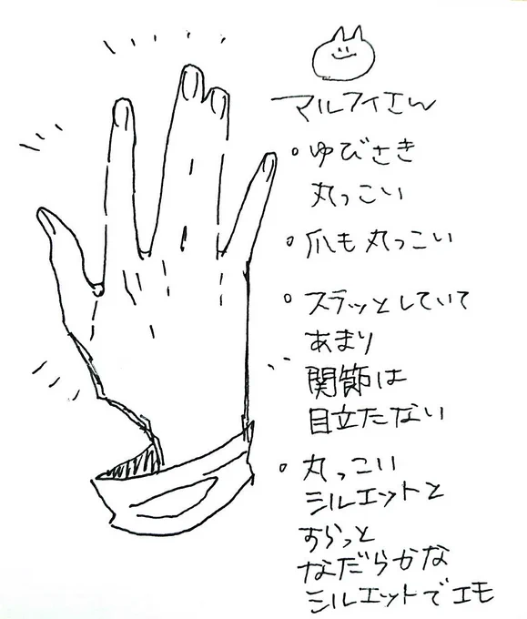 手の描き分けしたいので写経頑張りたい 🐙さんもうちょい間接強弱ついてんだよな 