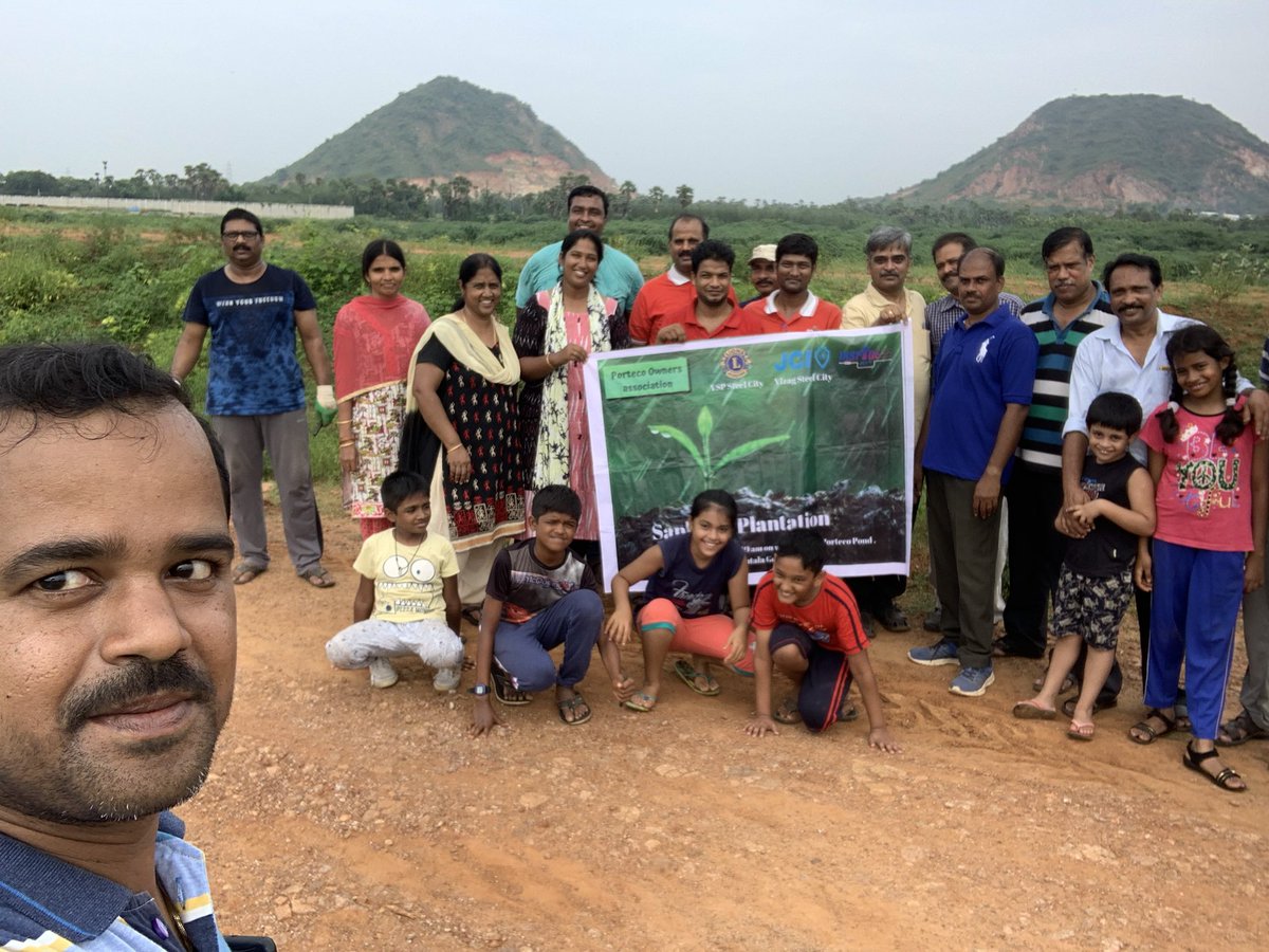 JciSteel's tweet photo. #JCIVizagSteelCity in Association with #LionsClubVSPSteelCity and #PortecoHouseownersAssociation organised 100 Saplings plantation in Porteco. #Vizag #Visakhapatnam #Ukkunagaram #JCI #JCIIndia #RegionEZoneIVJciIndia https://t.co/xBJwxC2OZR