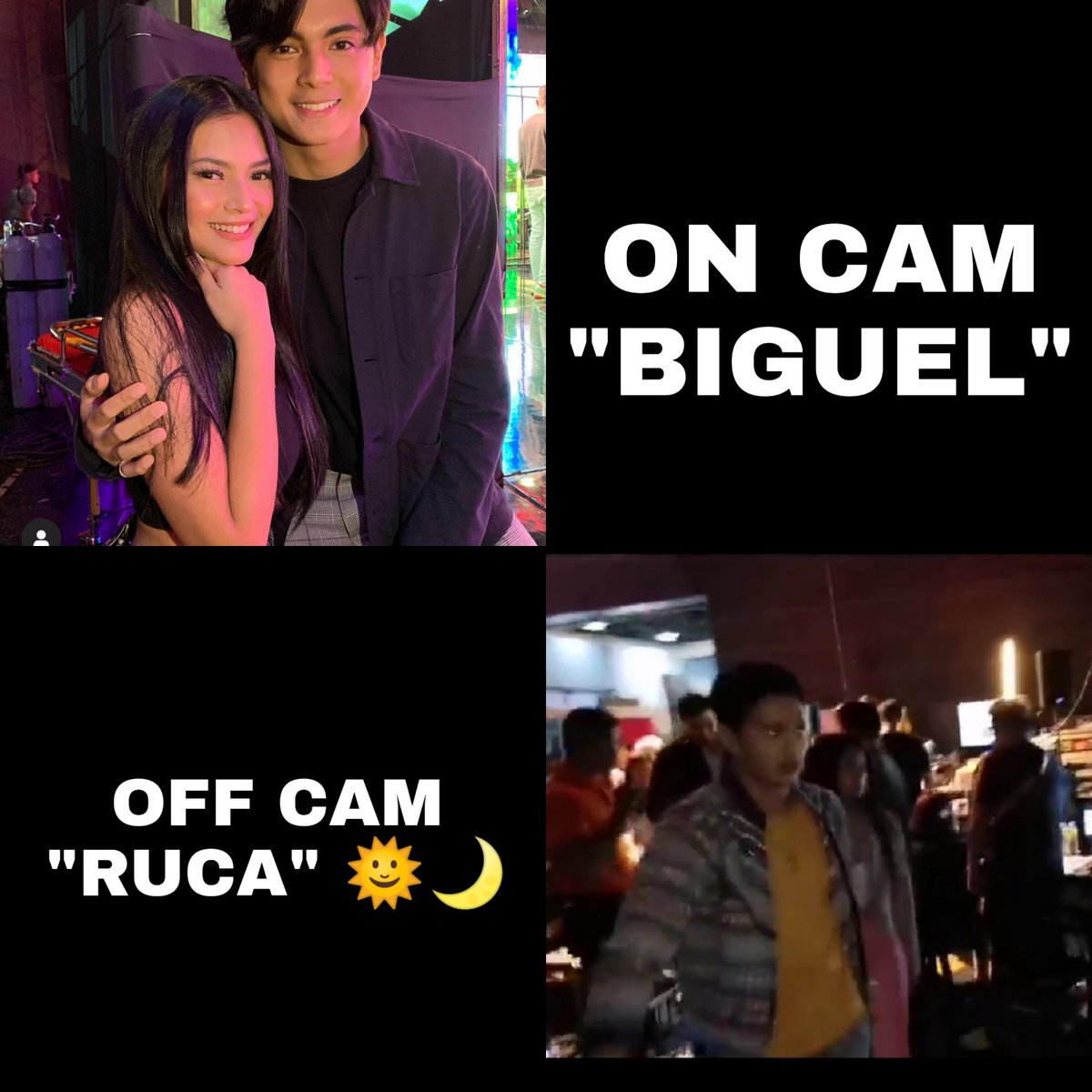 Ruca_is_real's tweet photo. (C)  
REEL vs. REAL

Both taken at the same day
August 25, 2019
@gmanetwork Studio Backstage

#BiGuel
#RuCa
#RuCaIsReal
#BiGuelIsReel
#GMA
#Loveteam
#RuruMadrid
#BiancaUmali https://t.co/4PDwhFH4ET