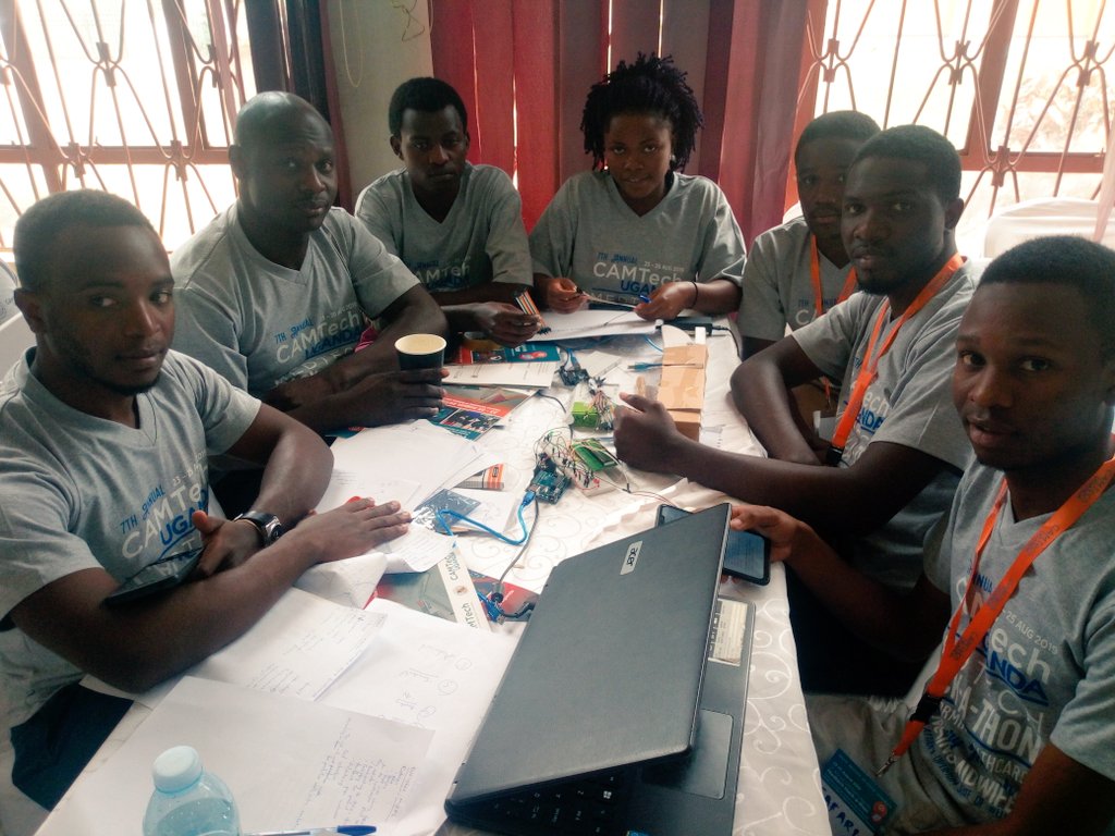 CamtechUganda's tweet image. This team seeks to hack a portable device that works on an alarm system set at different time intervals. Objective is to remind people with chronic illnesses to consistently take medication as per clinician advice. @NITAUganda1  @CAMTechMGH  @MoICT_Ug
@RENU  #NurseMidwifeHack