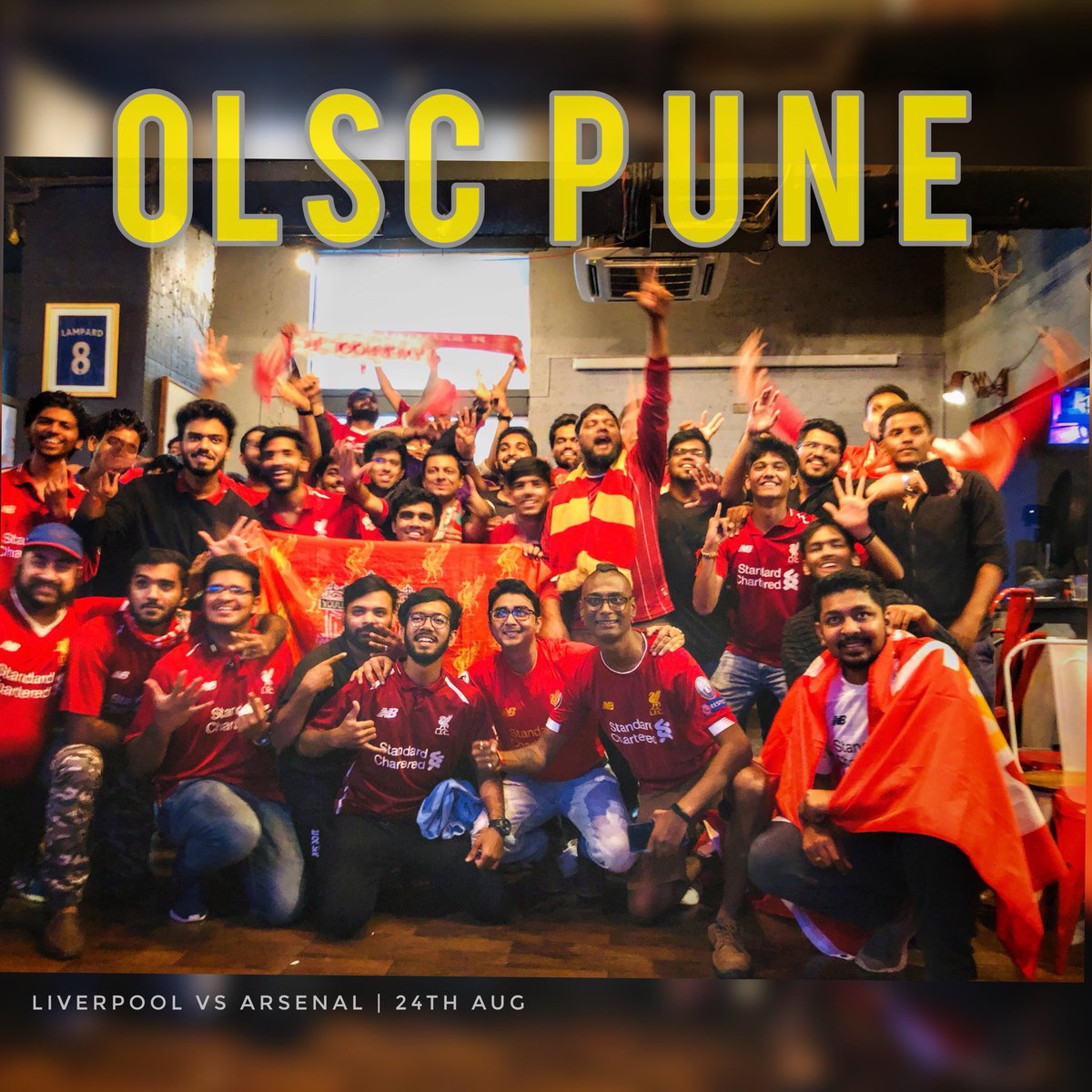 Liverpoolpune's tweet photo. Good morning, Reds ๐
Thanks for the massive turnout at the screening. Enjoy the rest of your weekend ๐ #olscpunescreening #liverpoolpune #olscpune https://t.co/RDOtCbkY66