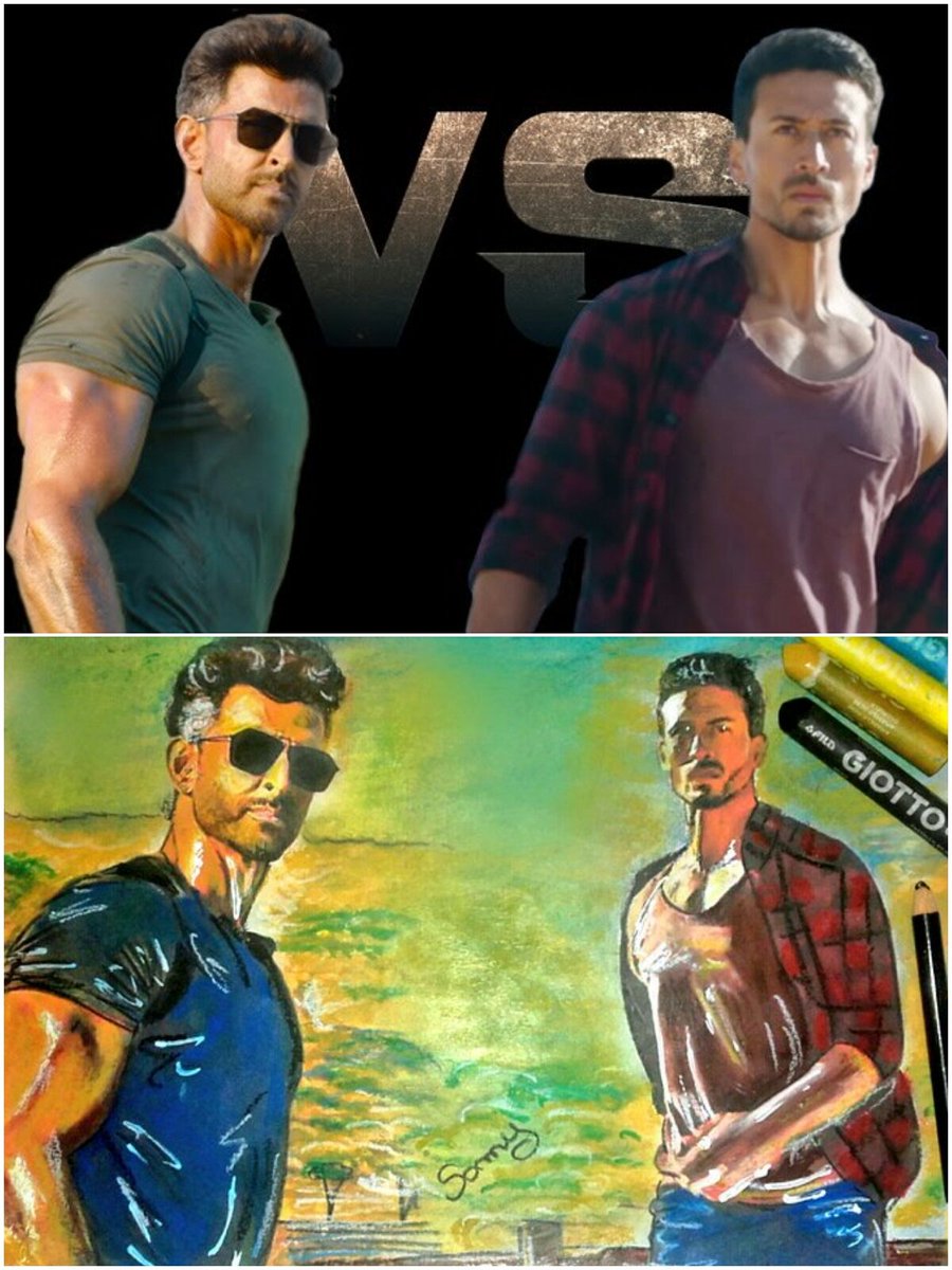 SamyGioia's tweet photo. #War 
@iTIGERSHROFF Hrithik your moves may be a little rusty,let me show you how it's done!
@iHrithik ❤ You r just starting out in a world I've mastered!
A world in which everyone loves &amp; respects u,where no one will ever be like u because u r unique n eternal! #SundayThoughts https://t.co/MEMbUD0N3W