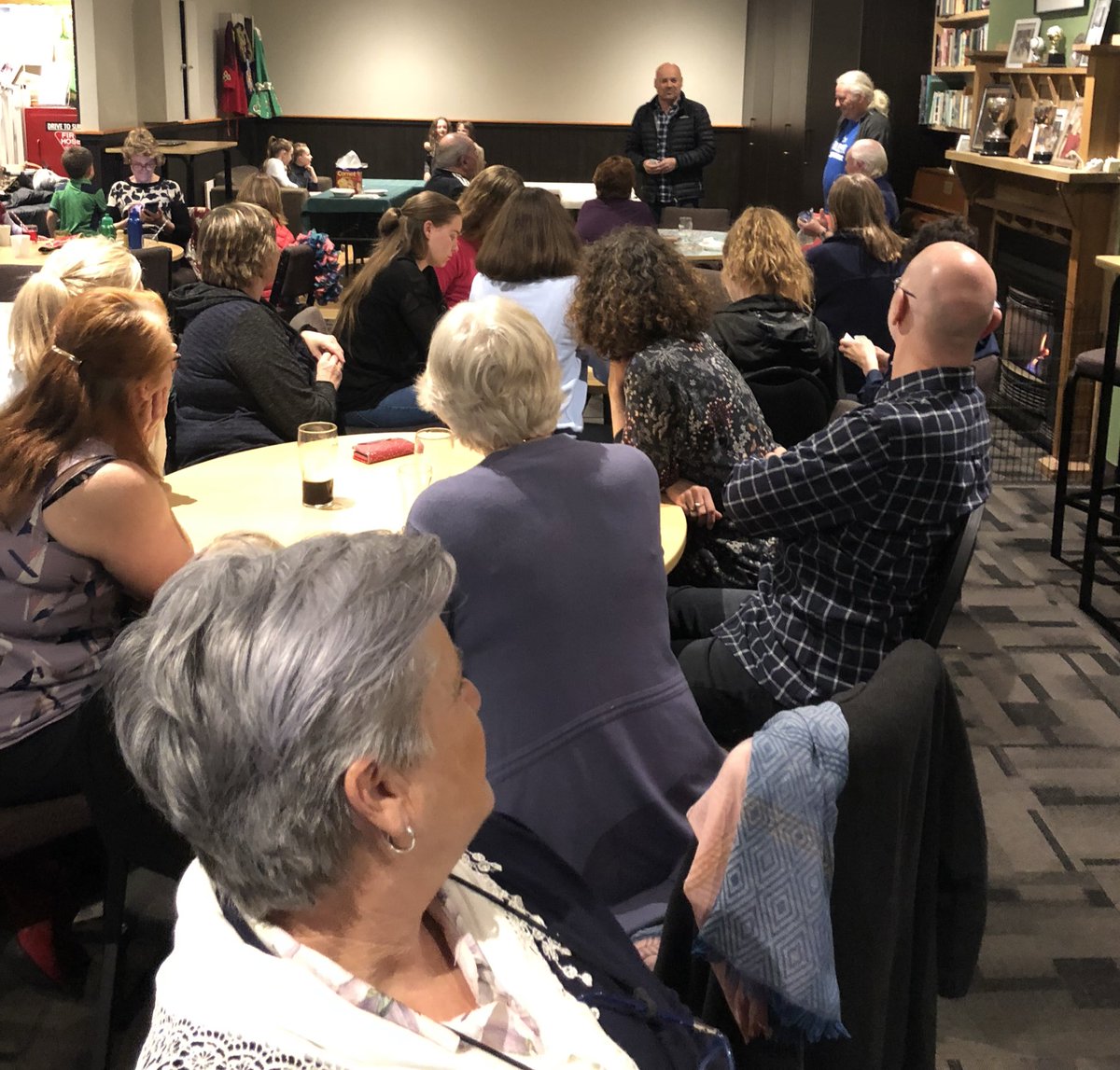 IrelandinNZ's tweet photo. Great welcome to members of Hutt Valley Irish Club from new President John O’ Toole. Go raibh maith agaibh for your work bringing our #community together. Hope John hasn’t given a hostage to fortune mentioning the #drive45 https://t.co/JiKAqI9JgC