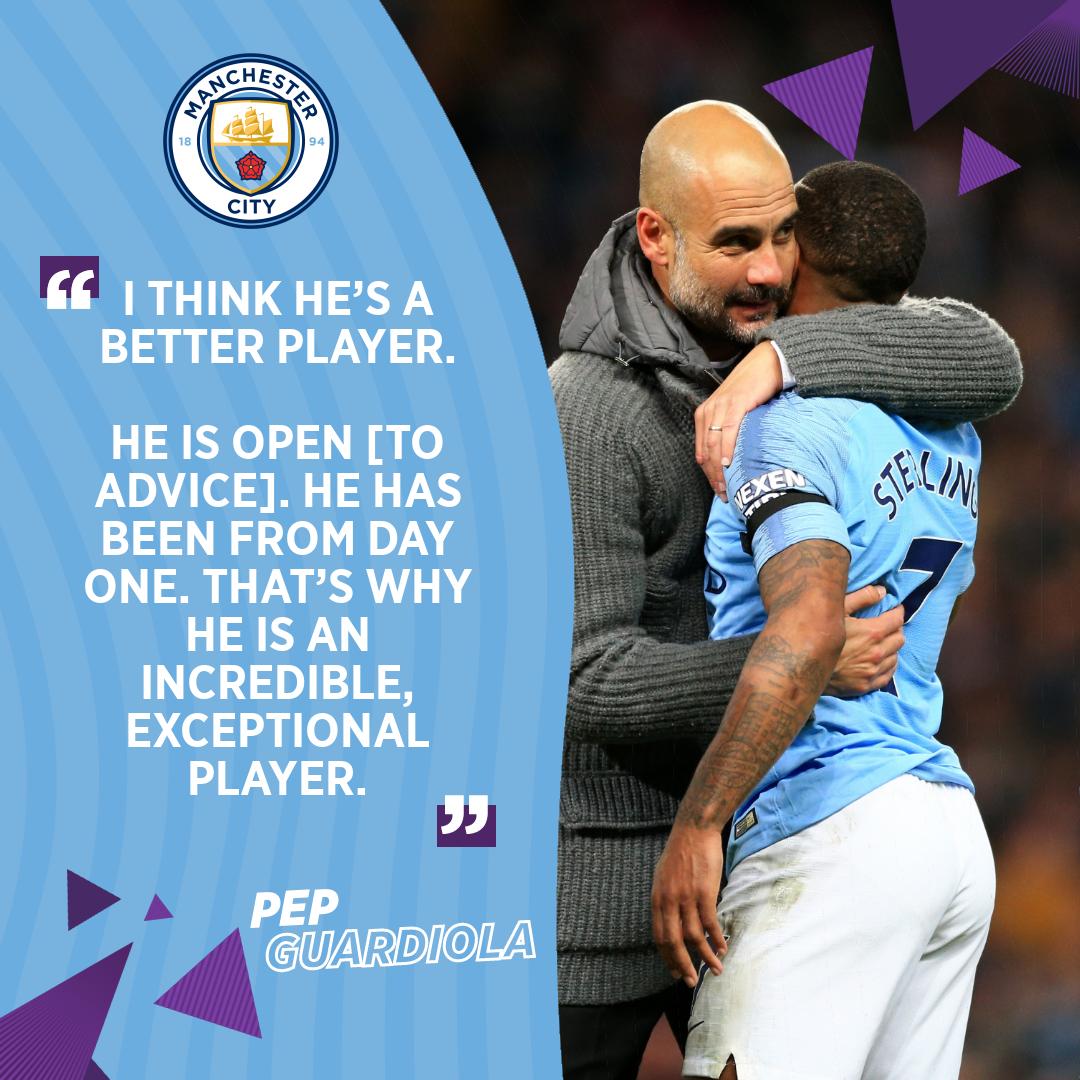 ManCity's tweet photo. 💬 @PepTeam x @sterling7 
🔵 #mancity https://t.co/NN2OQLVqz1