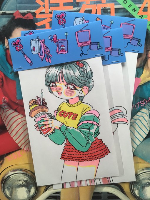 新たに追加した原画達です ヘッダーつきで飾りやすい! 