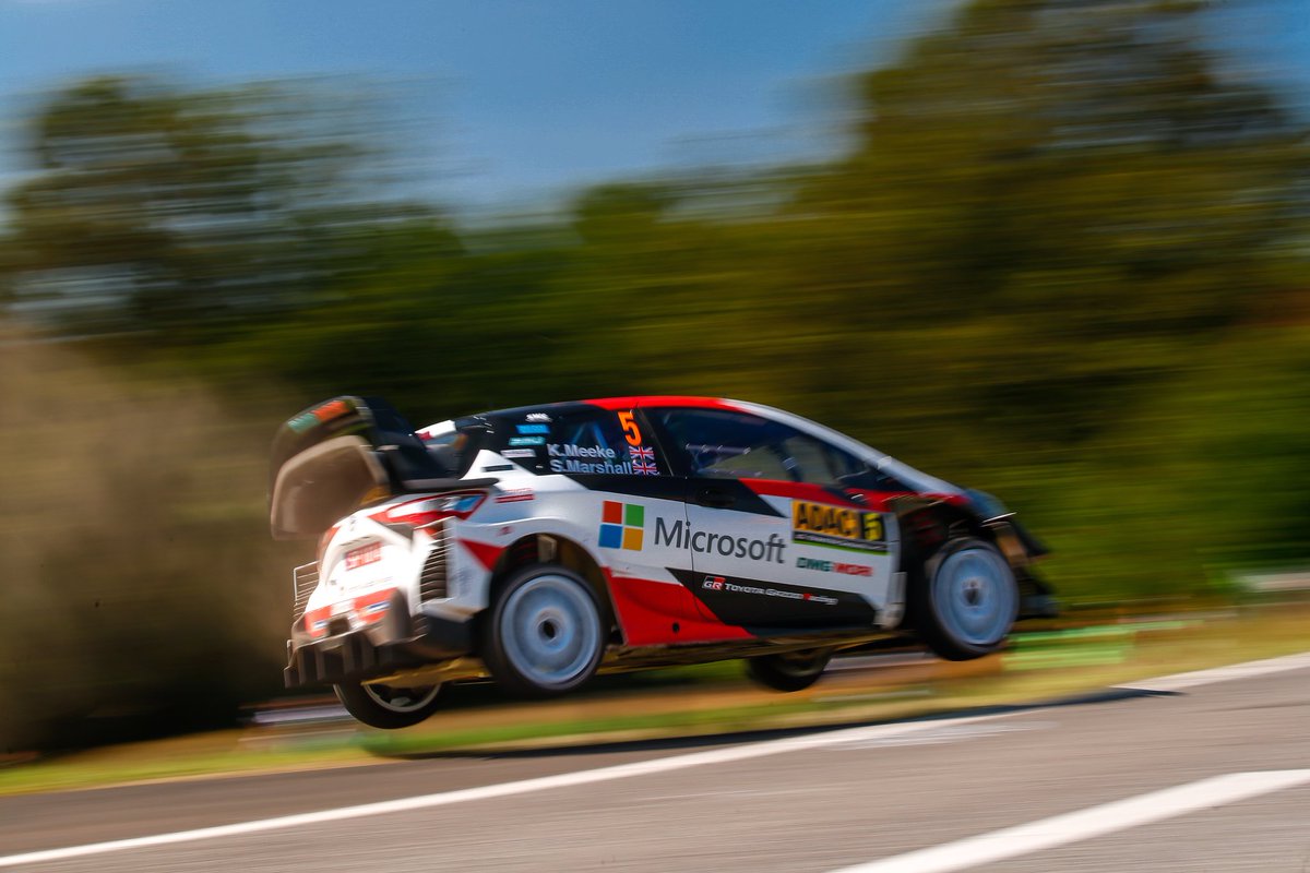 krismeeke's tweet image. After a low there’s always a high!! 2nd overall, best result of the season, first time on the podium this year and a 1-2-3 for the team @TGR_WRC. Mega job @sebmarshall and the gravel note lads. A very good weekend amongst the wine!! 💪🇩🇪#KM5