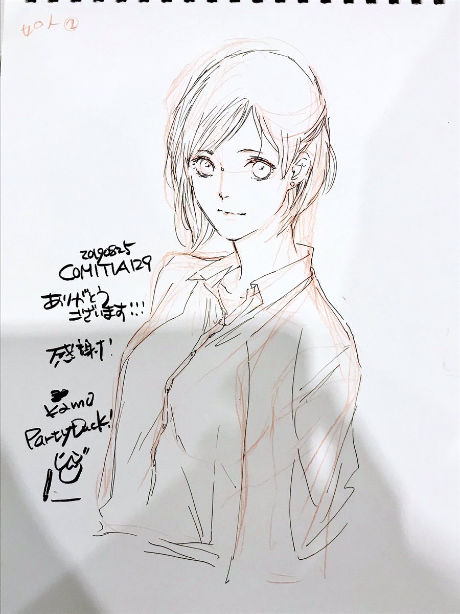 kamo_chi's tweet photo. 今日のスケッチブック！女の子たち！
今日はぬるぬる描けました！(本人比 https://t.co/tLomCdatny
