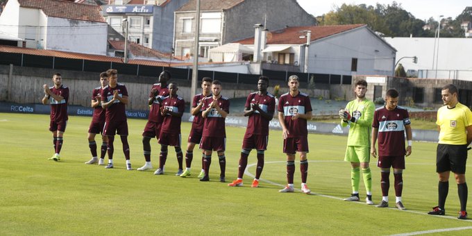 Once inicial del Celta B en Boadilla (Foto: RCCV).