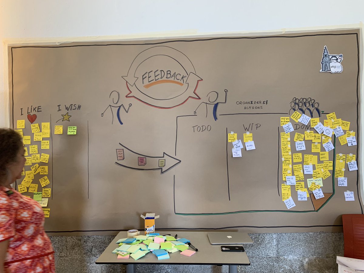 ojuncu's tweet photo. The most efficient retrospective ever! From improvements suggestions directly to organizers’ #kanban board ! #ale19 You are awesome! https://t.co/iQjfbIUh3N