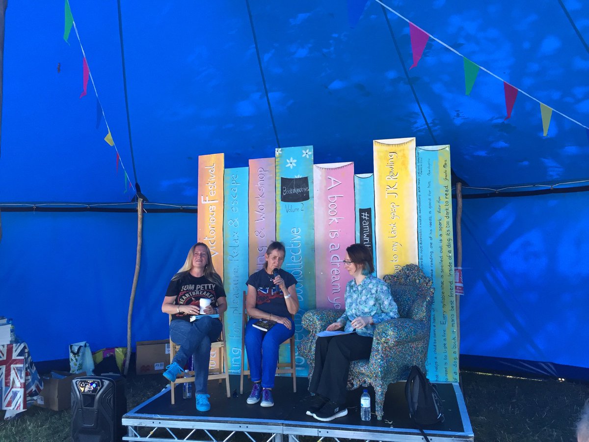 maddyberesford's tweet photo. Had a great day yesterday @VictoriousFest #literarylive with @alice_crossland @lucyfffgordon   - one of the highlights for me was @karenball on sewing &amp; mindfulness. And it was a scorcher! ☀️ https://t.co/OyzLI0MTPJ