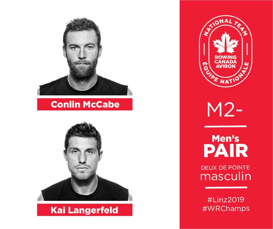 Strong racing for 🇨🇦 Men’s Pair <a href="/conlinmccabe/">Conlin McCabe</a> and Kai Langerfeld today finishing ✌️less than a second behind Spain ⏩Quarterfinals 🙌 #wrchamps