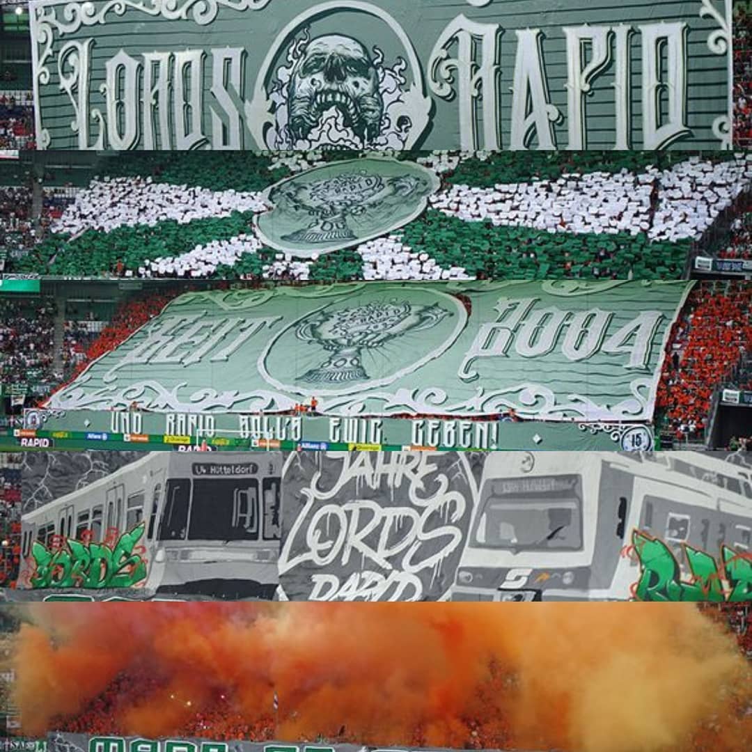 FasziFankurve's tweet photo. Die #Ultras von den #Lords #Rapid feierten gestern ihren 15. Geburtstag mit mehreren sehenswerten Choreografien & reichlich #Pyro im #BlockWest: #SCR #SCRLASK https://t.co/GCaRBNJjXe https://t.co/Z1gdZKZ3aZ