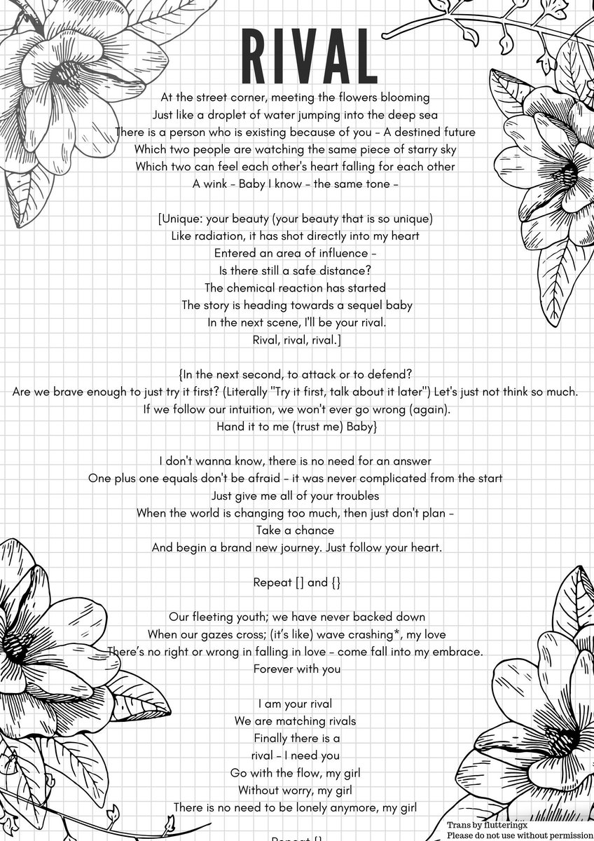 一生一世 与你的故事 Evanism On Twitter Eng Lyrics For 对手