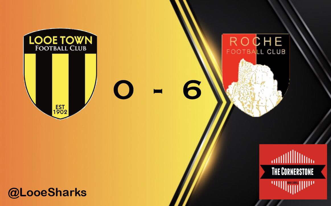 LooeSharks's tweet photo. Final score from today’s game.
Struggled today with 13 players missing, just about managed to raise a side to fulfill the fixture... fair play to Roche AFC who were deserved winners.
Moving on to our next game🦈⚽️. #LooeSharks https://t.co/SxCf9V3V0s