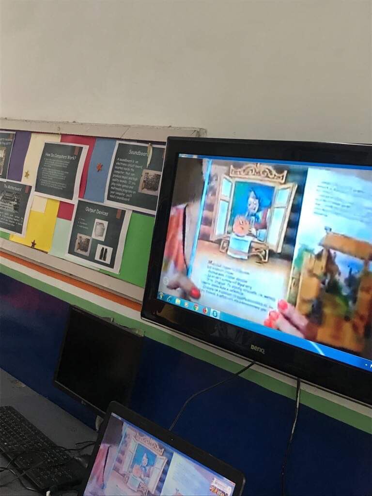 tfsfoundation's tweet photo. The students of Grade II Skype with an English teacher, Nadezhda Ivanova from Krasnoyarsk,Siberia. She shared two Russian folk tales & taught them a song on football. #InternationalLearning #Storysession #ITCclass #Learningofothercultures https://t.co/OsxheWuOkW