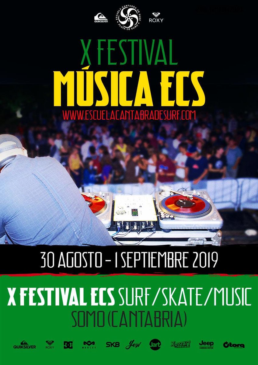 AESPSURF's tweet photo. Del 30 Agosto al 1 Septiembre no te pierdas el 10 #FestivalECS en la #playadesomo #cantabria @ESCUELACANTABRA @escueladeskate 
+Info https://t.co/9xPP7SJnwf https://t.co/sTpYHbEb0i