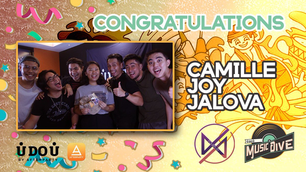 U Do U and Music Dive's contest winner of <a href="/FourPlayMNL/">FourPlay</a> merch also had the chance to meet the members of the band!

Congratulations once again and thank you for joining the <a href="/tubemnl/">TUBEMNL</a> contest, <a href="/Chamzieee/">camille</a>! #FourplayMusicDive #MusicDive