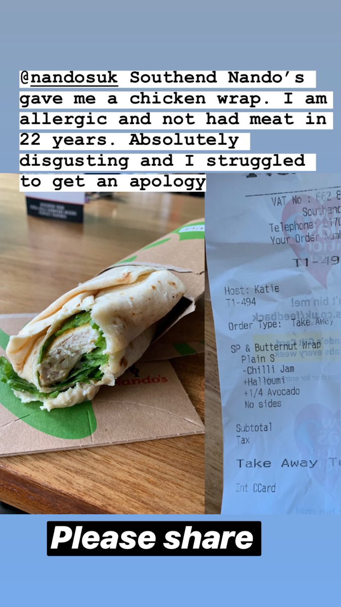 amzwhitaker's tweet photo. @NandosUK @vegsoc https://t.co/mLRZSIKTsZ