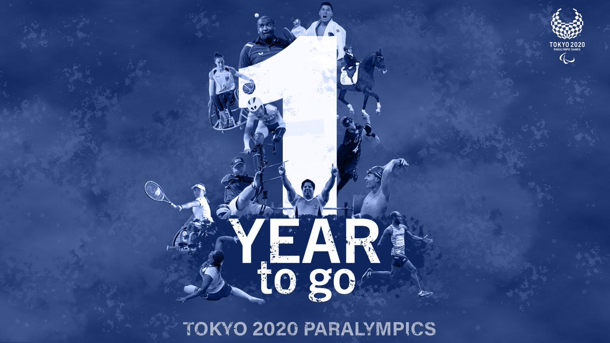 In case you haven't heard... it's just ONE year to go to the <a href="/Tokyo2020/">#Tokyo2020</a> #Paralympics 🎉🙌