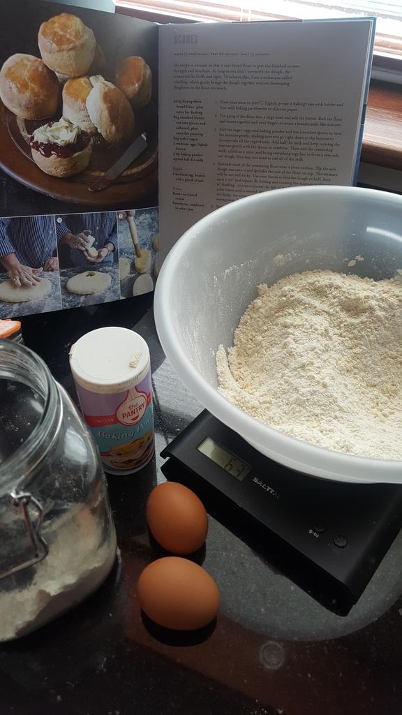 SusanCo123's tweet photo. homage to #GBBO2019 homemade scones for breakfast on the bank holiday weekend. #cantwait #excited #homemadejam https://t.co/1df0wxspFy
