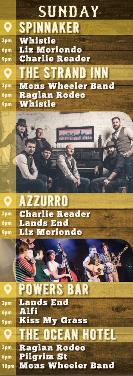 Today (Sunday) at the 25th #DunmoreEastBluegrassFestival!
Download the full festival programme at discoverdunmore.com to check out all the great acts playing FREE gigs right across the day!
#bluegrass #Americana #country #roots