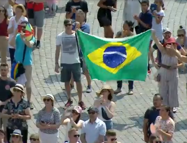 #PopeFrancis leads prayers that the #AmazonFires will be quickly extinguished; describes the Amazon forest as "lung that is vital to our planet."