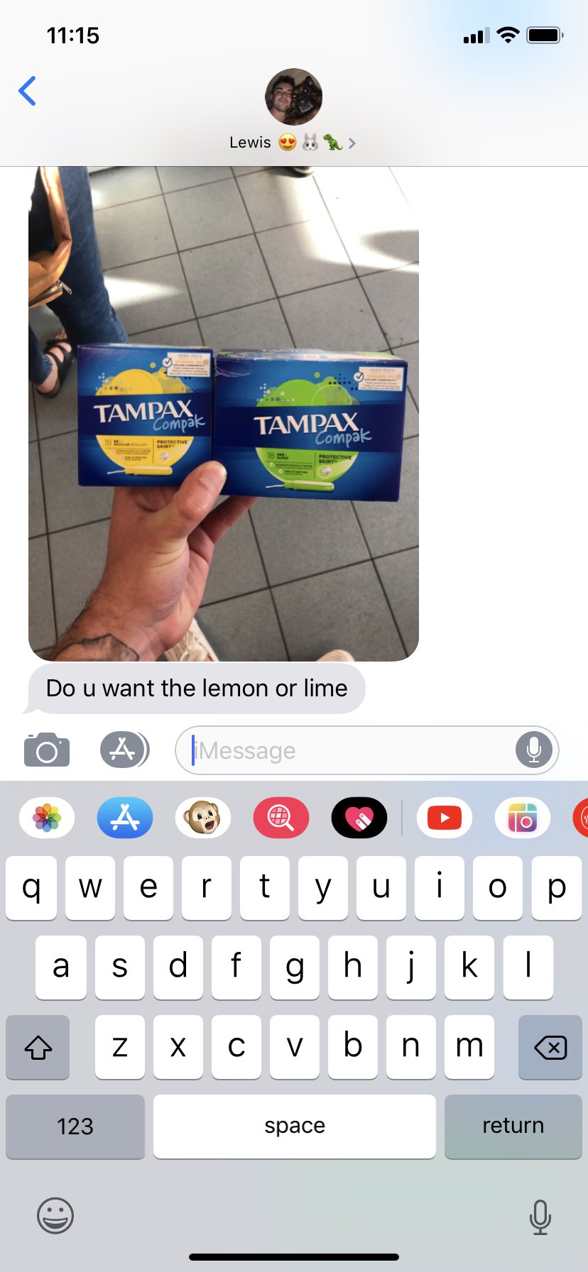 Boyfriend buying tampons for girlfriend asks whether she wants 'lemon or  lime' flavor | Mashable