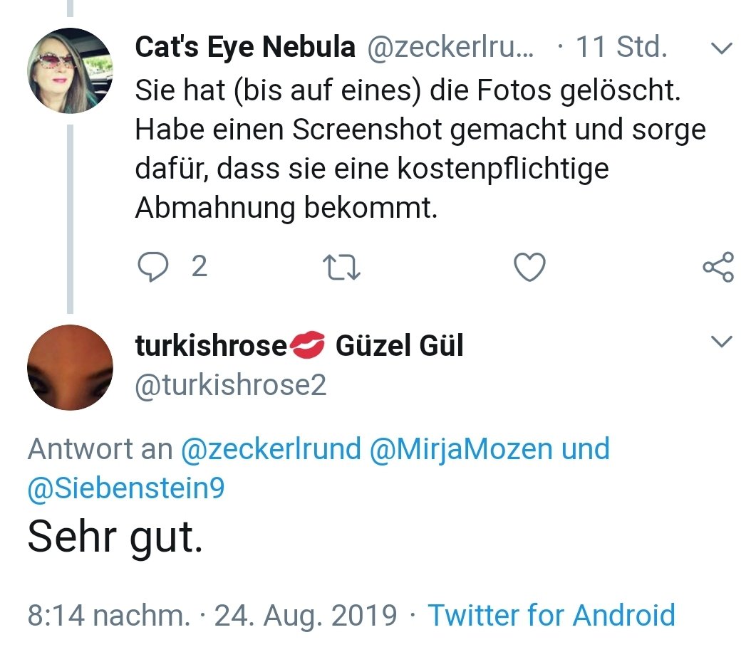 turkishrose3's tweet photo. @MirjaMoezen @MirjaMozen @Siebenstein9 @MiriamOzen Hallo @turkishrose2 aka @Miriamozen,weil dir Urheber Recht so wichtig ist habe ich Screenshots von allen 150000 geklauten Fotos gemacht,die du auf Twitter gestellt hast und ich sorge dafür das du für jedes einzelne eine Kosten pflichtige Abmahnung bekommst!!! Viel Spaß dabei!!! https://t.co/feY6D1NAgp