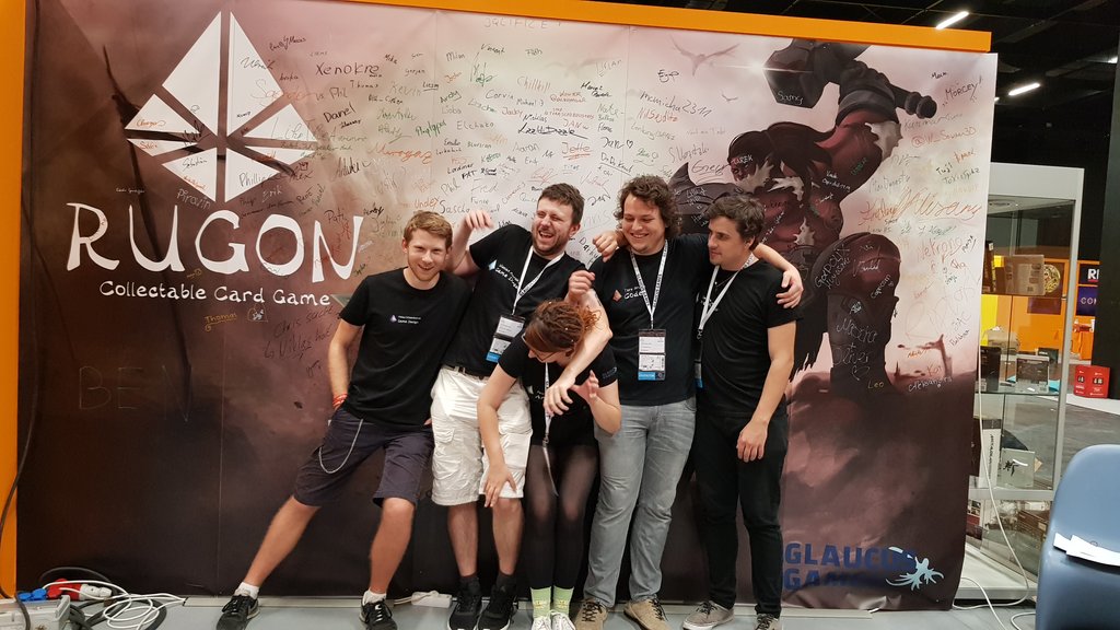 RugonCardgame's tweet photo. Thanks for everyone who visited us and played Rugon. We will be back with some impressions of the last day.

Glad we got such a fantastic community 🙌 https://t.co/X8PQpSalGo