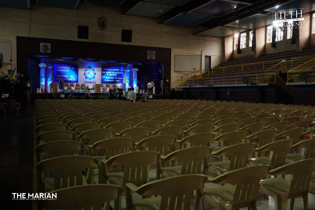 themariansmu's tweet photo. Here's a sneak peek of the venue with decorations designed by the SEAIT Department along with the SAB Faculty.
#MissioEtExcellentia #FirstLaymanPresident #FifthPresident https://t.co/J8iVVoTivK