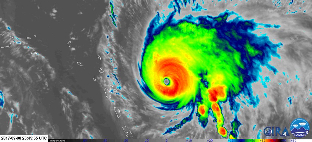 268Weather's tweet photo. #SeptemberRemember - Two years ago today, #Barbuda was evacuated ahead of Category 4 #Hurricane_Jose, which arrived in the area less than 3 days after #Hurricane_Irma decimated the island. Jose eventually passed around 50 miles NE of Barbuda, causing storm-force winds. https://t.co/RZoIRXi7WH