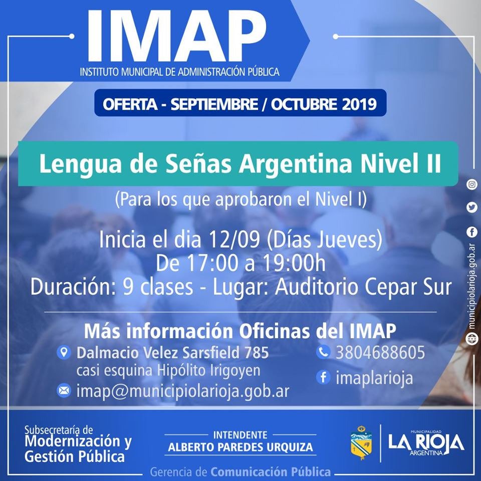 modernizacionlr's tweet photo. NUEVA OFERTA DE CAPACITACIÓN PARA TODOS LOS RIOJANOS.
Iniciamos Septiembre brindando más oportunidades. Por información acercate por las oficinas del #IMAP en Dalmacio Vélez Sarfield 785, casi esquina Hipólito Irigoyen o al 3804688605  #ParedesUrquizaIntendente https://t.co/0DSMI7e9by