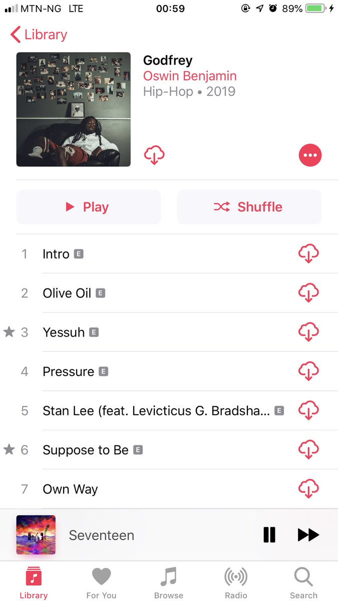 17.  @OswinBenjamin Dude can rap his head off like dammm!!! Definitely a must listen for my fellow hip hop lovers. You’ll love the underlying message in the album.