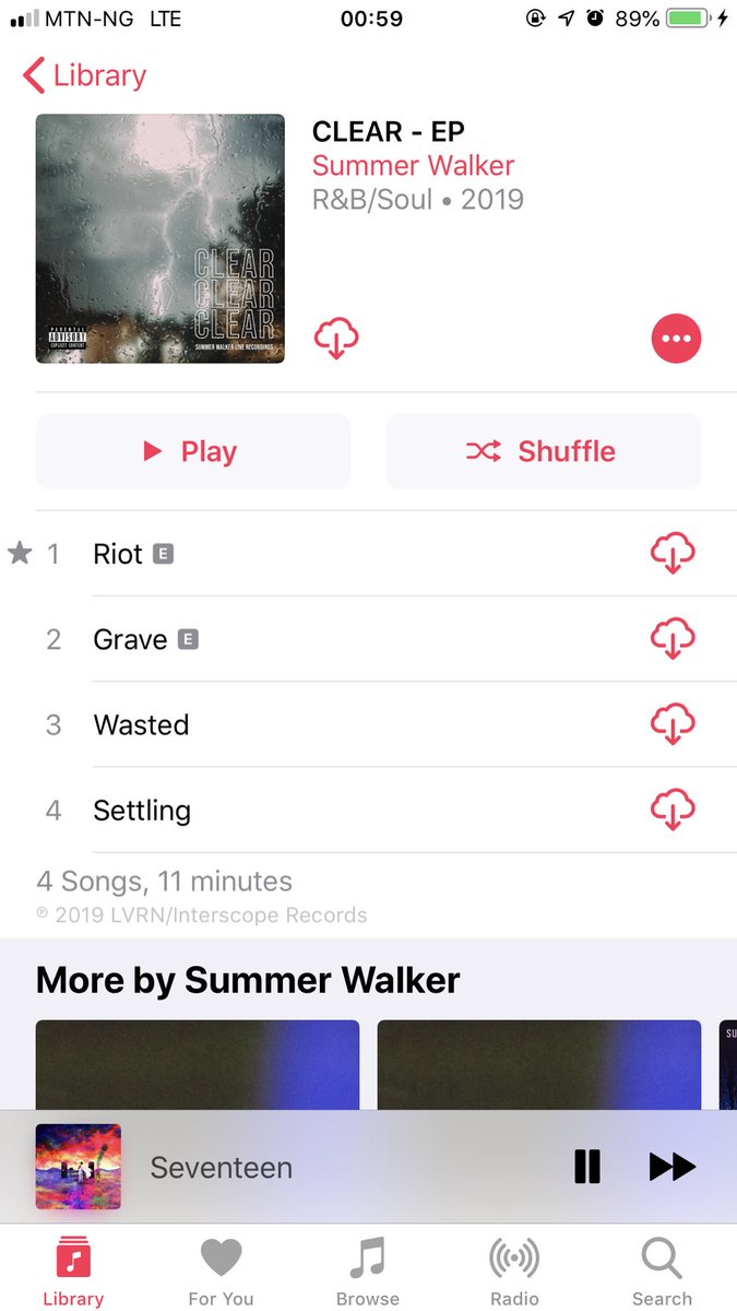 18.  @IAMSUMMERWALKER This new EP has made me a fan, I honestly love riot and wasted so much.