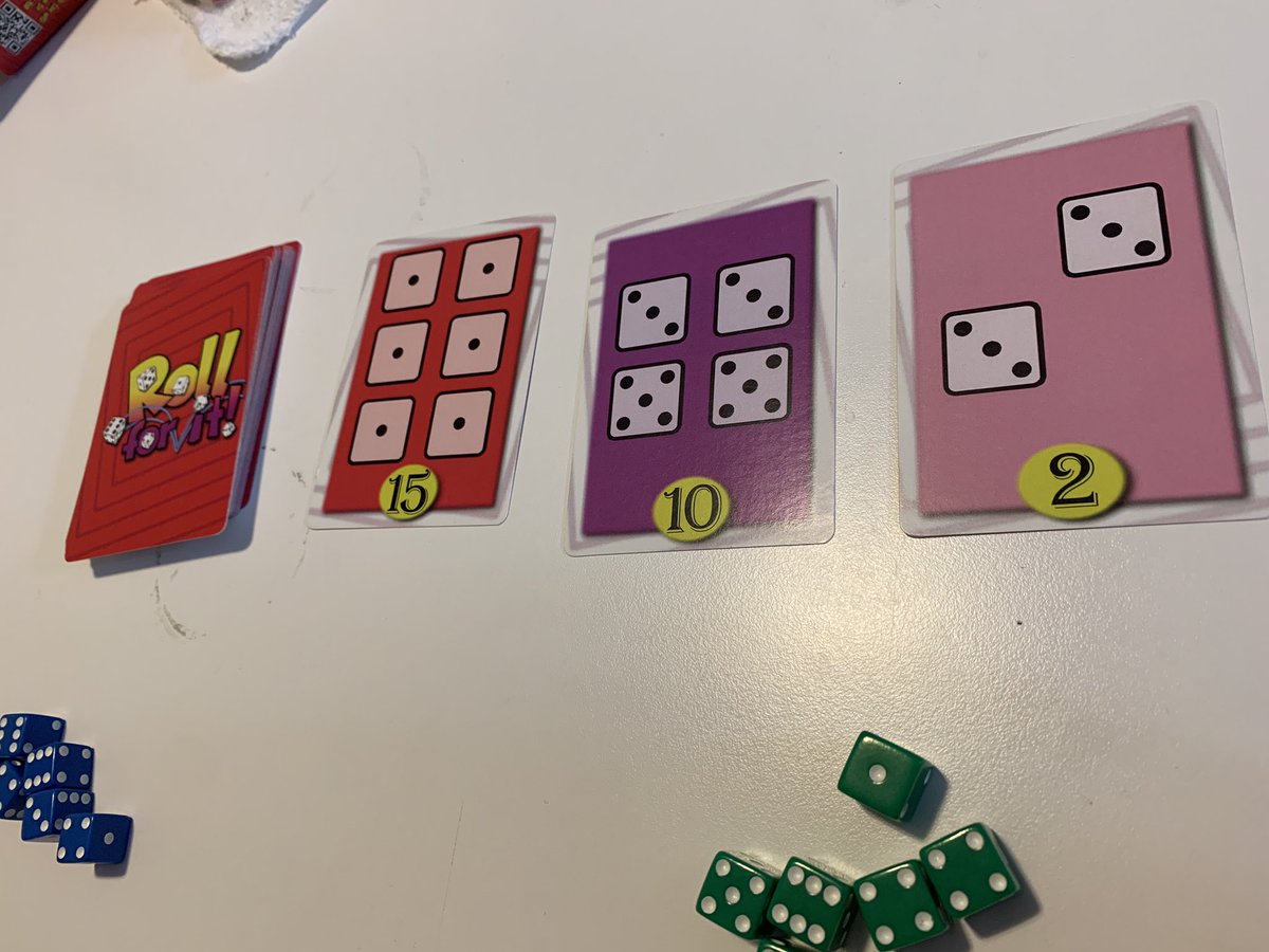 KLRodgers4's tweet image. A little old school prototype version of #RollForIt for game night tonight! @CalliopeGames @Leder88