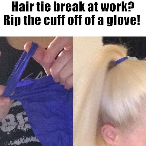 msahsorin's tweet image. #ScienceHack A game changing yet so simple hack. When you're running around in the lab and that elusive hair tie goes missing/breaks/is being used to hold your conicals tubes together......use this ingenious idea! #womeninSTEMproblems #STEM #lifehack #longhairproblems