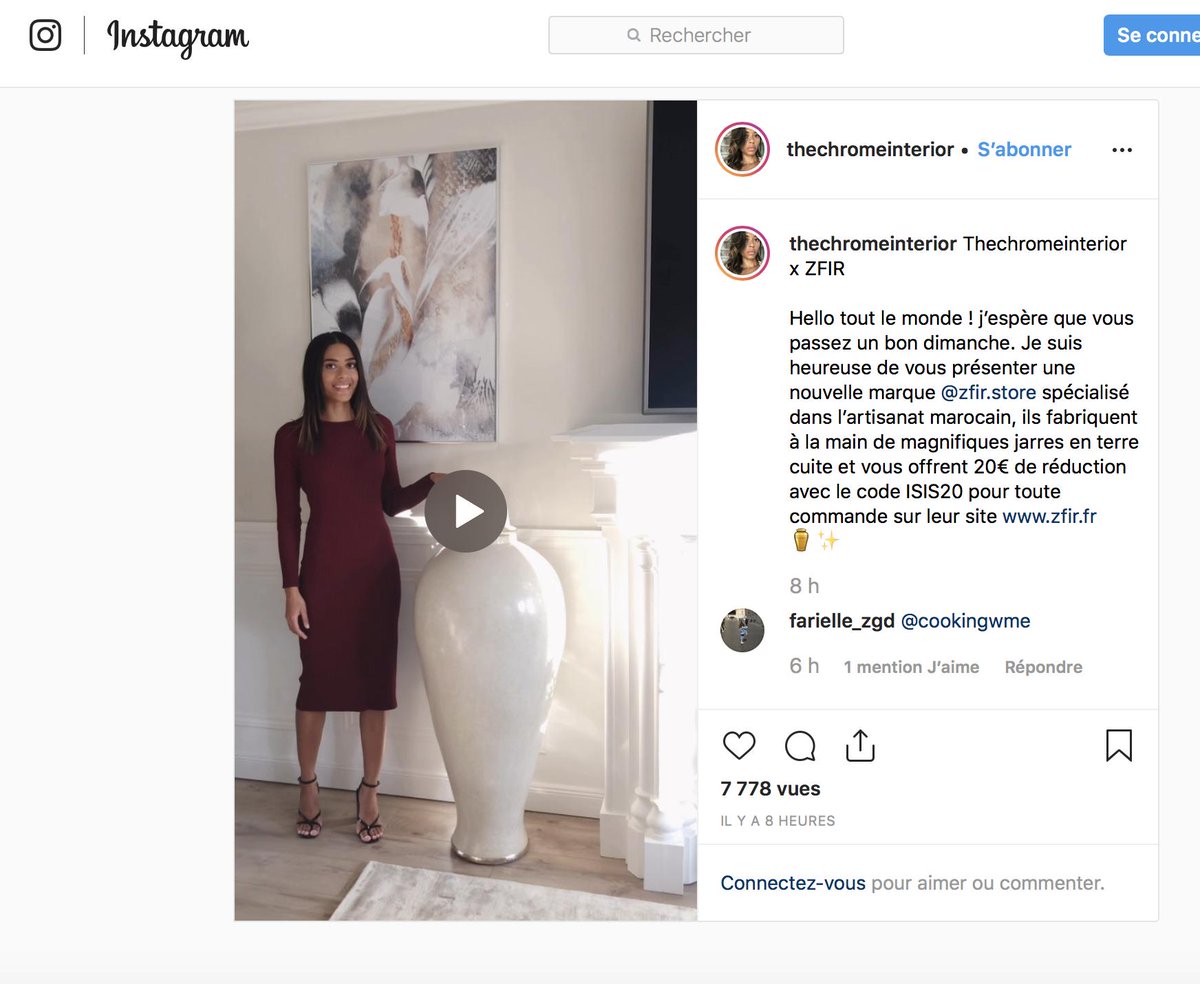 ZFIRFR's tweet photo. 👏😍Merci ISIS de Thechromeinterior pour votre présentation.💞https://t.co/I8N7KdSscE
❤️#Jarre #Zfir #Stucco #Pottery #TerreCuite #Tadelakt #Poteries #Garden #Deco #Home #Travel #France #Morocco #Jar #design #decointerieure #decorationdesign https://t.co/kAVUc1bdNU