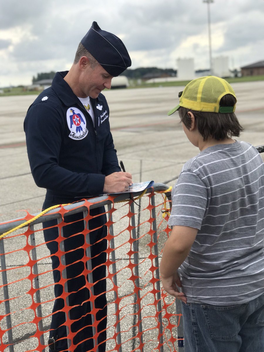 434th ARW (@434arw) on Twitter photo Flying was cancelled but the <a href="/AFThunderbirds/">Thunderbirds</a> stayed around to meet fans, take photos, and sign autographs. Thanks for a great weekend! Flying was cancelled but the <a href="/AFThunderbirds/">Thunderbirds</a> stayed around to meet fans, take photos, and sign autographs. Thanks for a great weekend!