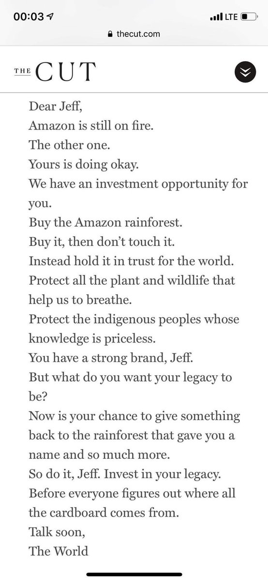 Couldn’t agree more, <a href="/JeffBezos/">Jeff Bezos</a>. cc <a href="/TheCut/">The Cut</a>