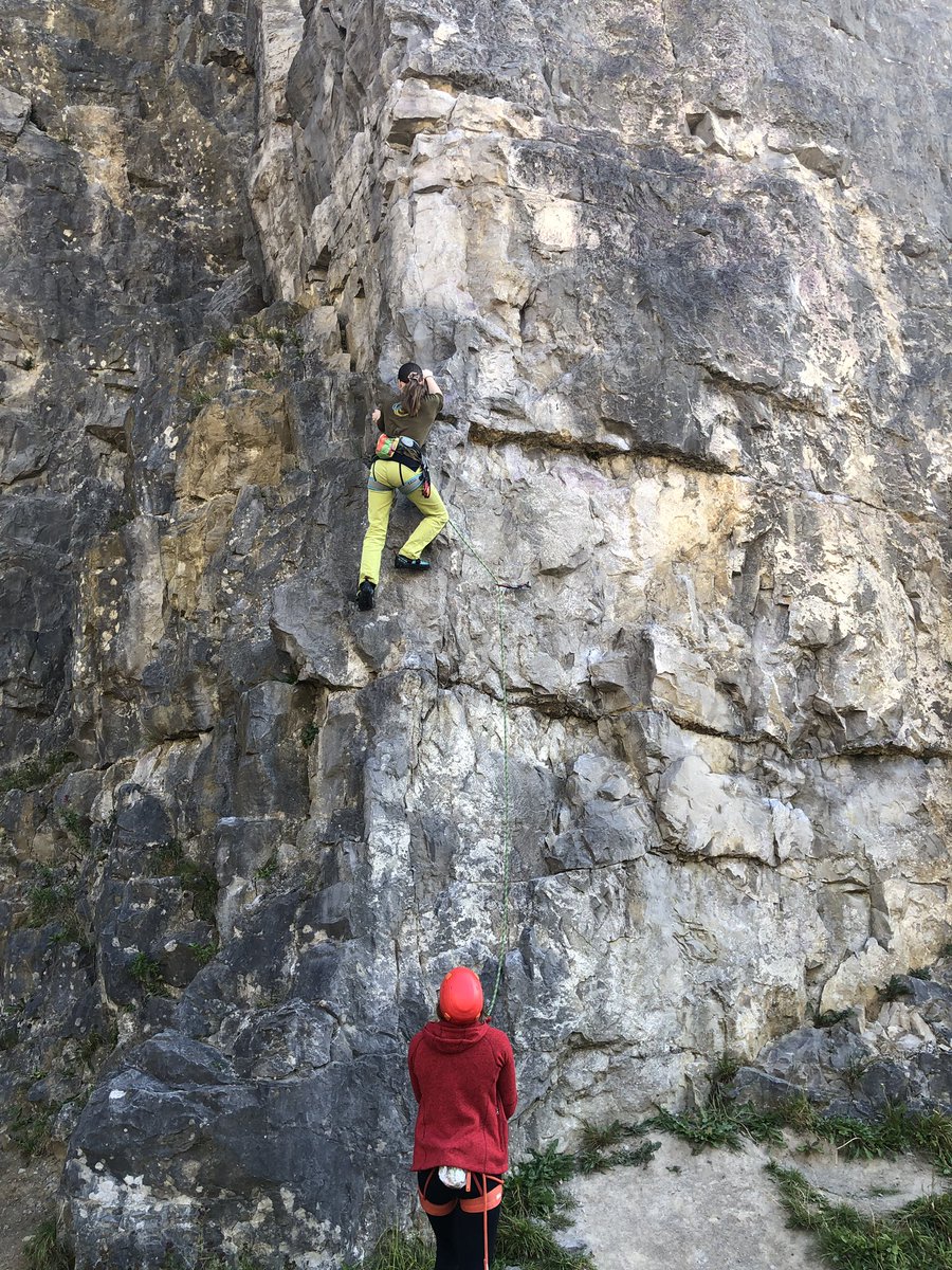 Working on Saline Drip and Bashers now at Raven Tor. And some easy leading at Horseshoe Quarry. #crag #funtimes #climbing @Alpkit