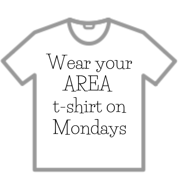 AREAToday's tweet photo. Don't forget to wear your AREA t-shirt on Mondays! https://t.co/zKf3ZAuiKi