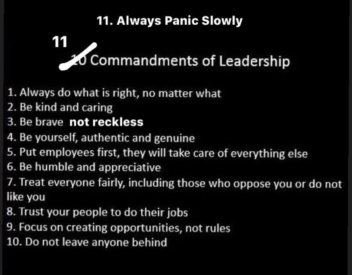TRealityCzech's tweet photo. Only needed to add - Always Panic Slowly (Β© M. Messinger, Ch Supt @metpoliceuk Rtd.) If only some of my peers could live these commandments rather than just talk about them. It's about the public and staff NOT your reputation or career progression. https://t.co/5FYRNNvUyW https://t.co/PuHGjslsdY