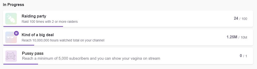Streamer shows vagina